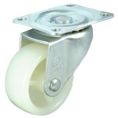 China White Hotels Micro Duty PP 1.5inch Swivel Caster Wheel for sale