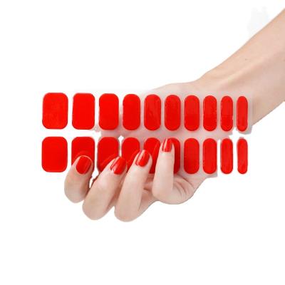 China More than 100 styles press on sticker nails brand nail stickers korea easy solvent gel sticker uv nails for sale