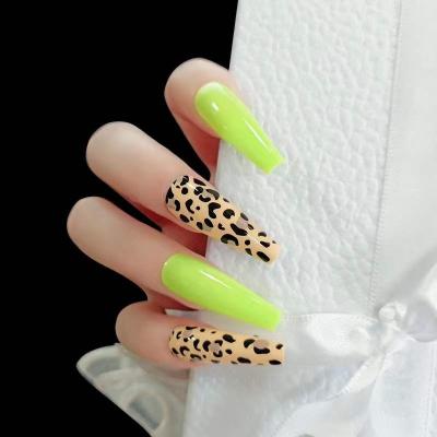 China 2022 New Arrivals French Different Press Lengths On Nails Set Best Quality Leopard Press On Nails for sale