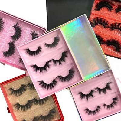 China Lasheswholesale Luxury Pink Black Long Box Eyelash Packaging Box Natural Long Lasheswholesale Retailer Brand Custom for sale