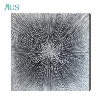 China 100% Handmade Modern Abstract Lines Gray Canvas Art Painting For Living Room Bedroom Wall Poster Home Decoration for sale