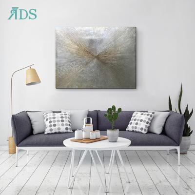 China Silver Unframed Modern Abstract High Quality Modern Picture Wall Wrap Gallery Canvas Painting Art Oil for sale