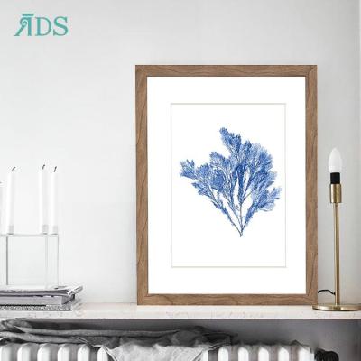 China Modern Custom Sea Fan Wall Art Print On Paper Living Room Painting Frame Art for sale