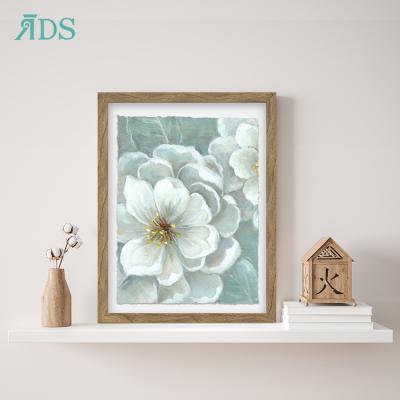 China Wholesale Casual Elegant Bed Room White Flower Wall Paintings Home Accessory Decoration for sale