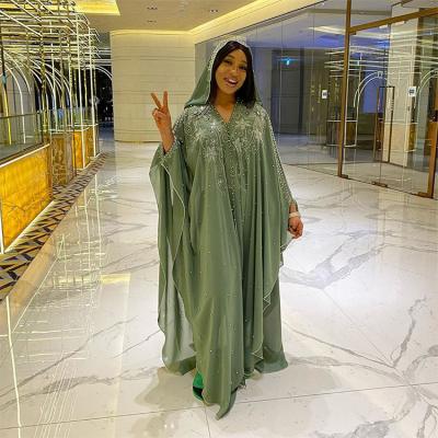 China Maxi Size MXCHAN SJH19002 2 Pieces Long Maxi Size Arabic Dresses Kaftan With Beads for sale