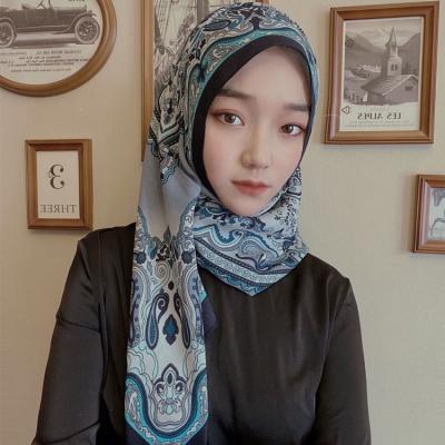 China 2020 hot sale 70%wool30%polyester 70%wool30%polyester wool dubai arabic floral arabic hijab styles muslim women MXCHAN SJH2108 China best news for sale