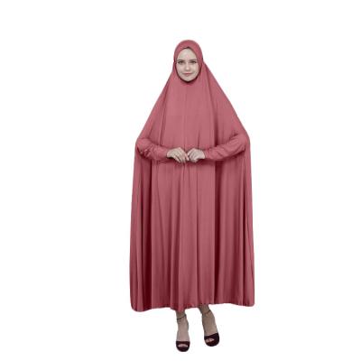 China Fabric MXCHAN 2020 high quality modern jilbab one piece knitted khimar abaya 14 colors for sale