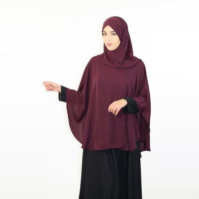 China Woven Fabric MXCHAN Middle Eastern Arabic Many Colors Knitted One Piece Jilbab Khimar for sale