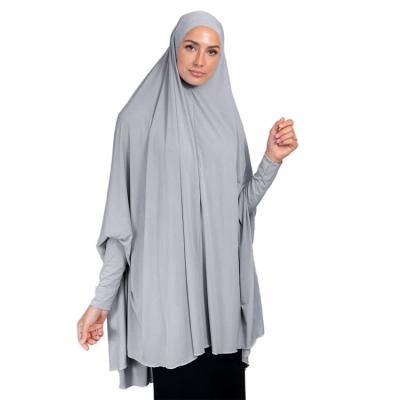 China MXCHAN SJH5002 knitted fabric wholesale 8 color jilbab muslim jilbab dress abaya khimar one piece jilbab for sale