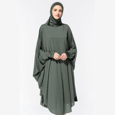 China 2021 MXCHAN Knitted Muslim Abaya Dubai Design Women's Jilbab Jilbab Abaya Dress Jilbab Elegant Muslim Khimar Jilbab for sale