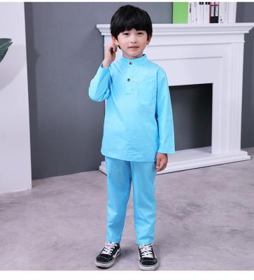 China Wholesale New Style Muslim Kids Boys Woven Fabric MXCHAN Islamic Designer Clothing for sale