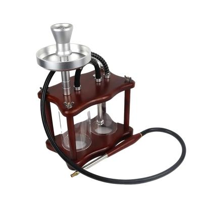 China Retro High End Wooden Art Hookah Furnishings Hookah Decorative Hookahs for sale