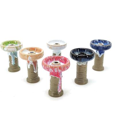 China Smooking Hookah Accessories Factory Direct Wholesale Colorful Ceramic Hookah Bowl Hookah Accessories for sale