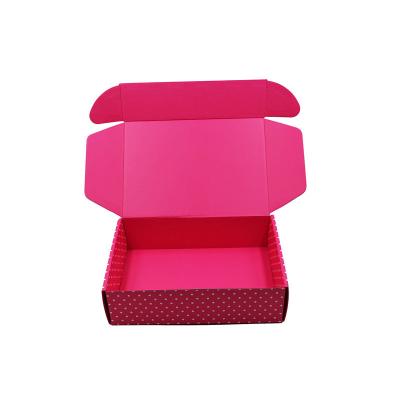 China Recycled Materials Cheap Custom Printed Eyelashes Packaging Cosmetic Mailer Box Pink Makeup Cardboard Paper Shipping Box With Logo for sale