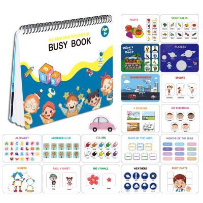 China New Arrivals Eco-friendly Material 2022 New Arrivals Toy Cartoon Montessori Busy Custom Printing Early Educational Book For Children for sale