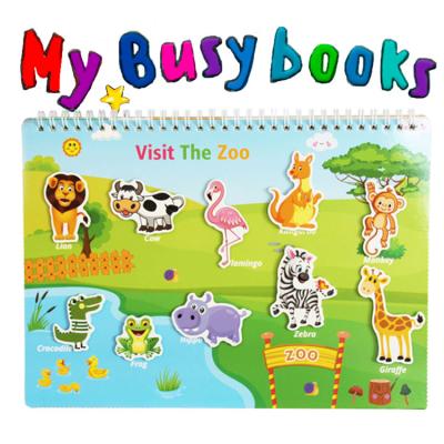 China With Dots Custom Board Book Printing Self Adhesive Soft Cover Kids Soothe Book Preschool Baby Self-Study Activities My First Busy Book for sale