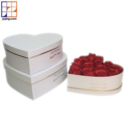 China Recyclable Nest Boxes Set Heart Shaped Florist Packaging Flower Box With Custom Logo for sale