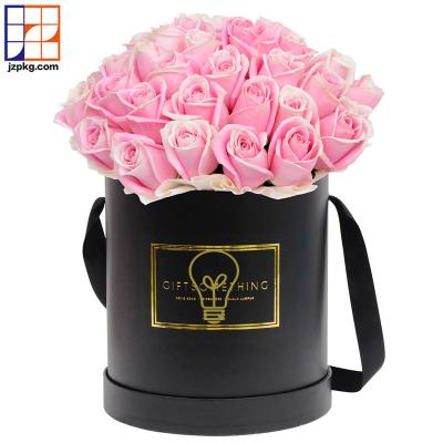 China Recyclable Luxury Design Round Hat Flower Box For Floral Packaging for sale