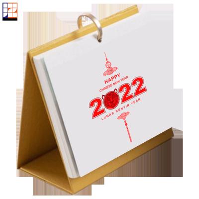 China Full month 2022 big page design tiger calendar promotional wholesale custom chinese table calendar for malaysia singapore hong kong for sale