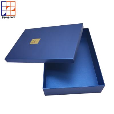 China Custom Logo Royal Blue Paper Packaging Liner Box Recyclable With Lid for sale