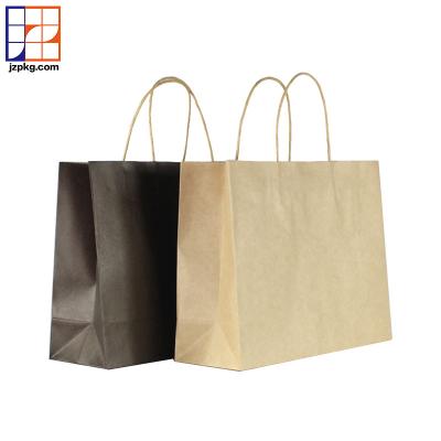 China Custom Recyclable Brown Kraft Paper Shopping Bag Recyclable Packaging Bags For Clothes for sale