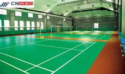 China Non Slip PVC Sport Flooring Anti UV Coating Wear Resistant for sale