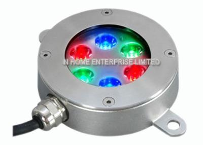 Chine 24V C.C RVB 6W DMX a mené les lumières submersibles sous-marines de la lumière 316SS IP68 LED à vendre