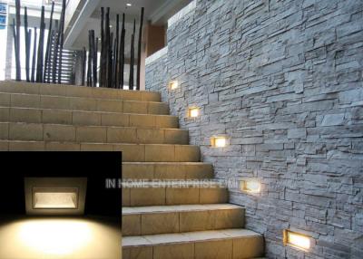 China 24 LED 3020 Recessed LED Wall Lights Warm White Stainless Steel for sale