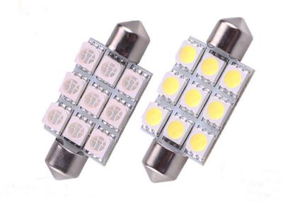 China 9pcs 5050 SMD Car LED Festoon Bulb Turn Signals Stable Emitting for sale