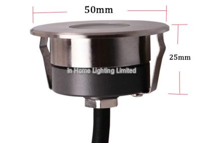 China Mini Round Stainless Steel LED Underground Light for Deck , 3W LED Step Light for sale