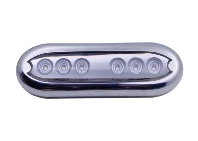 China Waterproof Stainless Steel Ring Boat LED Underwater Light Clear Lens Pontoon Marine Boat Transom Light for sale