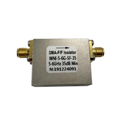 China 10W 5-6GHz High Frequency RF Isolator Coaxial RF Isolator With SMA Connector For Reinforcement Solutions In MNI-5-6-SF for sale