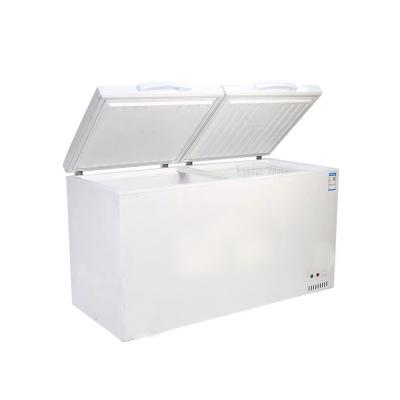 China Hot Sale Single-temperature Refrigeration Equipment Chest Freezer Horizontal Double Door Top Open Refrigerator for sale