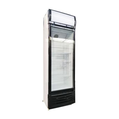 China Supermarket display fridge single door high quality glass visi soft drink cooler uprigh cooler display for sale