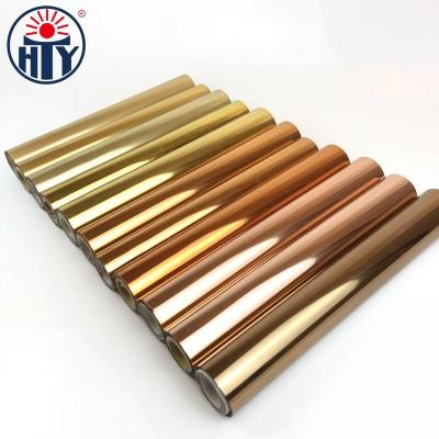 China Paper and Plastic HTY foils plain gold and silver hot stamping foils for paper card use for sale