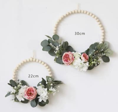 China Custom Silk Floral Party Door Wedding Party Garland Artificial Decorative Hanging Flowers&Wreaths for sale