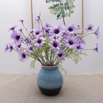 China New Eco-friendly Artificial Chinese Flower New Artificial Flower Chrysanthemums for sale