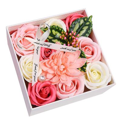 China Wholesale Natural Touch Foam Flower In Gift Box For Valentines Day Or Mothers Day Or Wedding Christmas Gifts Novelty Free Gifts for sale