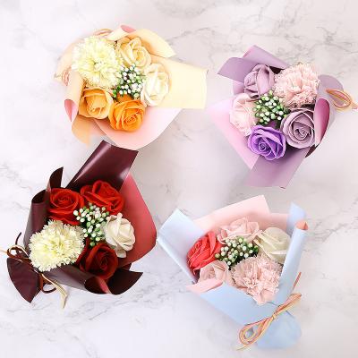 China 2021 Wholesale High Quality Natural Touch Amazon Touch Foam Flower Real Couples Gifts For Wedding Souvenirs for sale