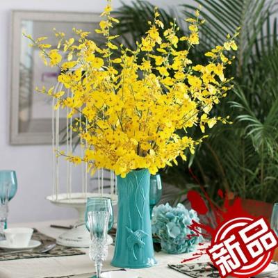 China 2020 New Design Natural Touch Dancing Orchid Plants Artificial Silk Flowers Orchid For Wedding Decoration for sale