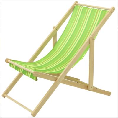 China Easy-carrying wooden beach chair for balcony and camping use folding outdoor indoor furniture for sale