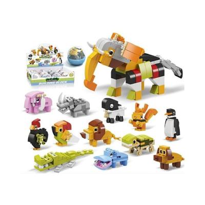 China Children Educational Big Toy Surprise Eggs Building Block Plastic B1 Intelligence Animal for sale