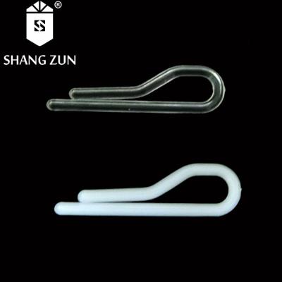 China Wholesale White Toothless Transparent Garment Staple Shirt Staple Factory Packaging Accessories Clip Eco-Friendly Material Fixing Clip for sale