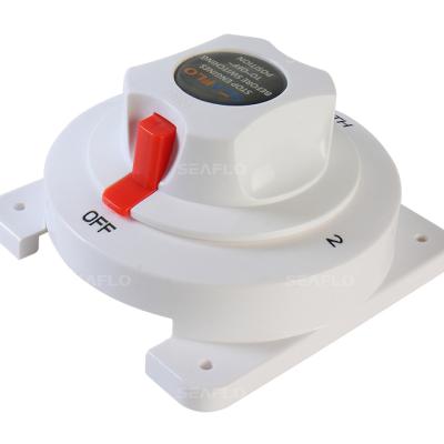 China HYDJET Marine Saloon Car 12v DC Battery Selection Switch 2 On Off 140*140*85mm for sale