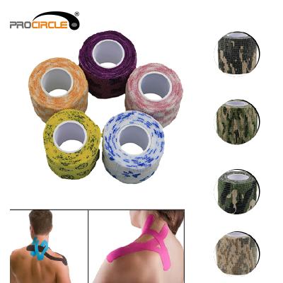 China Cotton And Can Be Customized New Arrival Camouflage Woven Stretch Sport Kinesiology Tape for sale