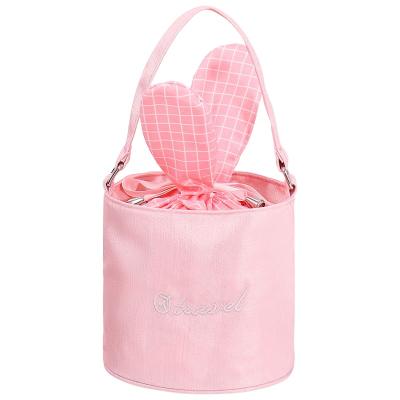 China 2020 Fashion Cosmetic Bag Rabbit Travel Makeup Bag Water Proof Polyester Round Travel Make Up Organizer Bag for sale