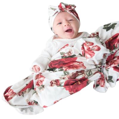 China Hot Selling Anti-pilling Baby Printed Wrap Baby Wrap Muslin Wrap Wrap Cover Wrap Set 2 Packs for sale