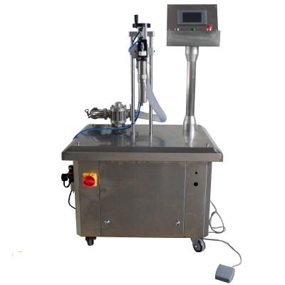 China Full Automatic Electric Pneumatic Food Water Peanut Paste Plastic Bottle Liquid Viscous Filling Machine for sale