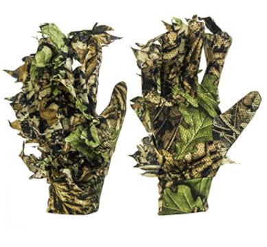 China Hunt. Outdoor CS 3D Camouflage Glove, Outdoor Camouflage Hunting Glove, Leaves Camouflage Woodland Camouflage Glove for sale