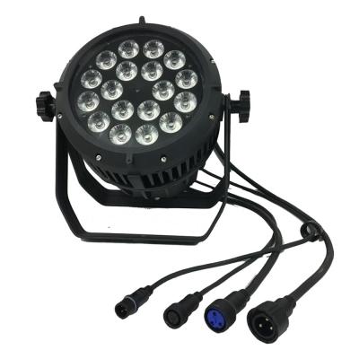 China Sports stadiums IP65 led outdoor stage par 5in1 rgbwa 18pcs x15w disco rgbwa 5 in1 led par light for sale